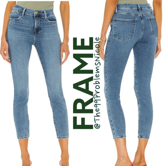 Frame Le High Skinny Crop Jeans - Picture 6 of 8
